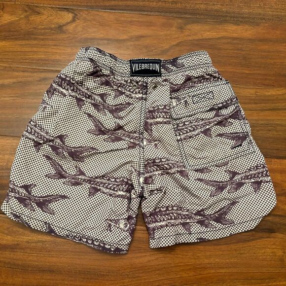 Vilebrequin Moorea Boys Swim Trunks Polka Dot Fish - Picture 2 of 5